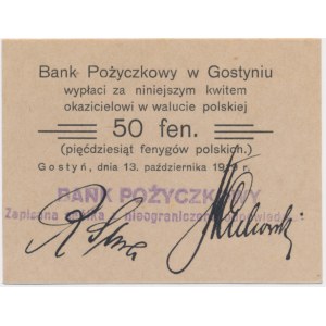 Gostyń, Bank Pożyczkowy, 50 fenigów 1919