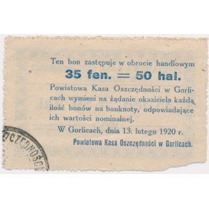 Gorlice, 35 fenigów = 50 halerzy 1920