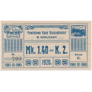 Gorlice, 1.40 marek = 2 korony 1920 - Serya C