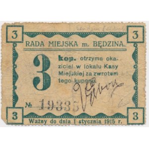 Będzin, 3 kopiejki 1915