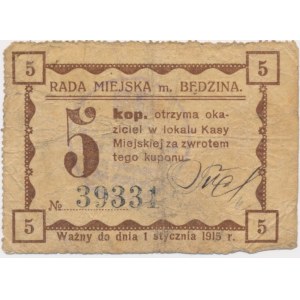 Będzin, 5 kopiejek 1915