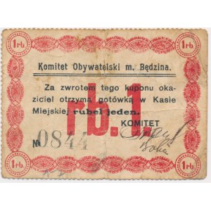 Będzin, 1 rubel 1914