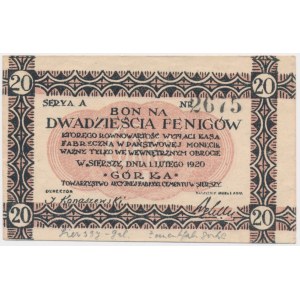 Siersza Górka, 20 fenigów 1920