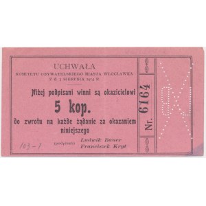 Włocławek, 5 kopiejek 1914