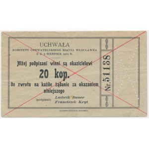 Włocławek, 20 kopiejek 1914