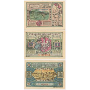 Ends (Kunzendorf), set of 50 fenigs - 2 marks (3 pieces).