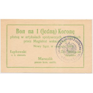 Nowy Sącz, 1 korona 1918 - czerwiec