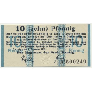 Gdansk, 10 fenig 1916