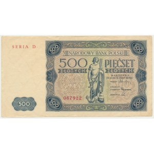 500 zlotých 1947 - D -