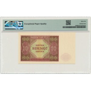 10 zlotých 1946 - PMG 66 EPQ - biely papier