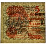 5 groszy 1924 - lewa połowa -