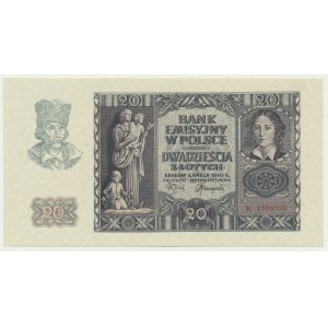 20 złotych 1940 - K -