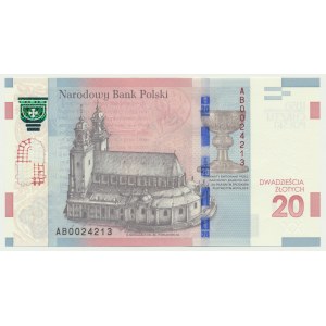 20 złotych 2015 - 1050 rocznica chrztu Polski -