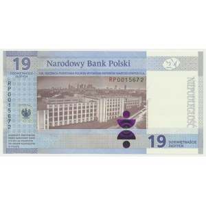 19 złotych 2019 - 100-lecie powstania PWPW -