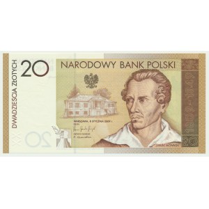 20 złotych 2009 - Juliusz Słowacki -