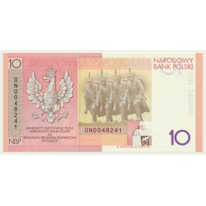 10 złotych 2008 - 90. Rocznica Odzyskania Niepodległości -