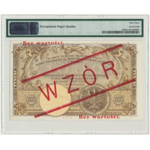 1.000 złotych 1919 - WZÓR - wysoki nadruk - PMG 63 EPQ