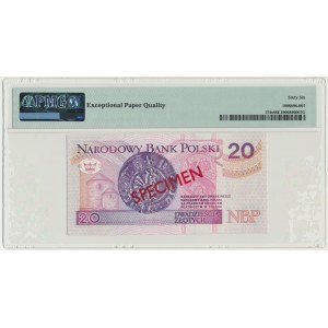 20 złotych 1994 - WZÓR - AA 0000000 - Nr 1764 - PMG 66 EPQ