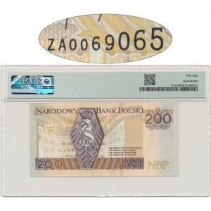 200 złotych 1994 - ZA - PMG 55 - seria zastępcza TDLR - rzadsza