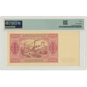 100 złotych 1948 - DF - PMG 50 - rzadsza odmiana