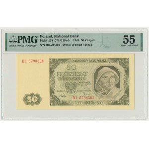 50 złotych 1948 - DI - PMG 55