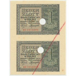 1 złoty 1941 - BE - skasowany