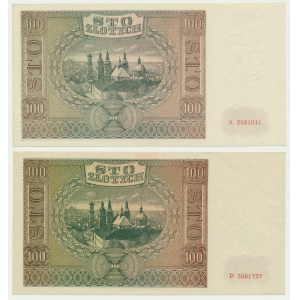 100 złotych 1941 - A i D (2 szt.)