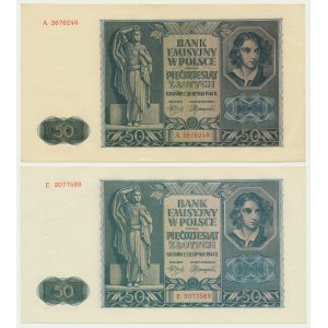 50 złotych 1941 - A i E (2 szt.)