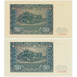 50 złotych 1941 - A i E (2 szt.)