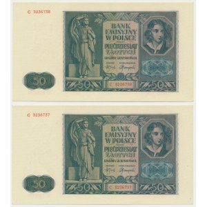 50 złotych 1941 - C (2 szt.)
