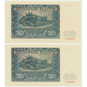 50 złotych 1941 - C (2 szt.)