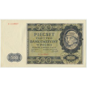 500 złotych 1940 - B -