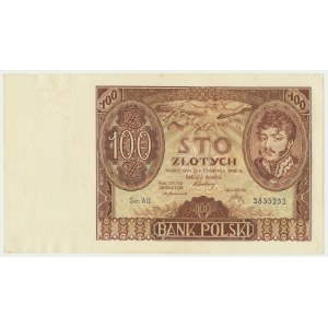 100 złotych 1932 - Ser.AU - zw. +X+ -