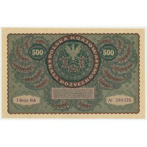 500 marek 1919 - I Serja BA -
