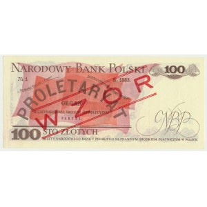 100 złotych 1976 - SPECIMEN/WZÓR - AM - No.0410 -