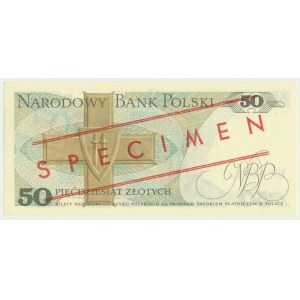 50 złotych 1982 - WZÓR - DA 0000000 - No.0492 - RZADSZY