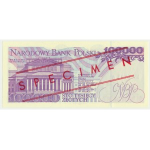 100.000 złotych 1993 - WZÓR - A 0000000 - No.0708 -