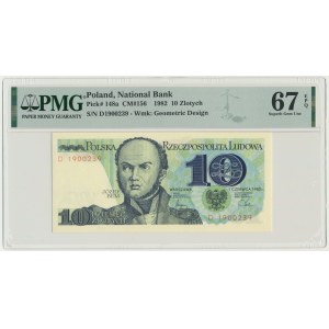 10 złotych 1982 - D - PMG 67 EPQ
