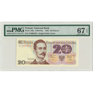 20 or 1982 - N - PMG 67 EPQ