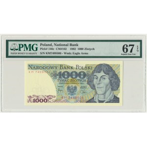 1.000 złotych 1982 - KM - PMG 67 EPQ