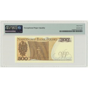 500 złotych 1982 - GM - PMG 67 EPQ - ostatnia seria rocznika