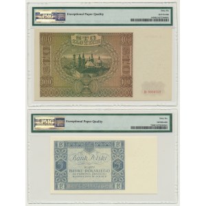 Zestaw, 5-100 złotych 1930-41 - PMG 66 EPQ (2 szt.)