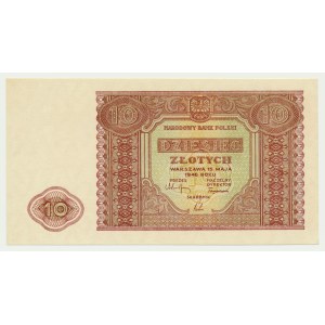 10 złotych 1946 - papier biały