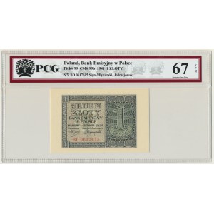 1 złoty 1941 - BD - PCG 67 EPQ