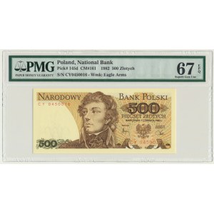 500 złotych 1982 - CY - PMG 67 EPQ