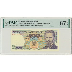 200 złotych 1988 - EN - PMG 67 EPQ