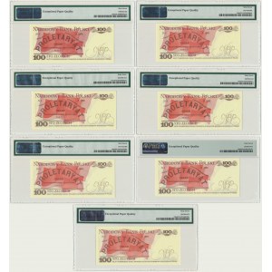100 or 1986 - PMG 67 EPQ (7 pièces)