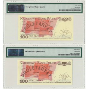 100 Gold 1986 - PB and RY - PMG 67 EPQ (2 pieces).