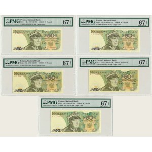 50 Or 1988 - PMG 67 EPQ (5 pièces).