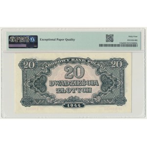 20 złotych 1944 ...owe - YY - PMG 64 EPQ